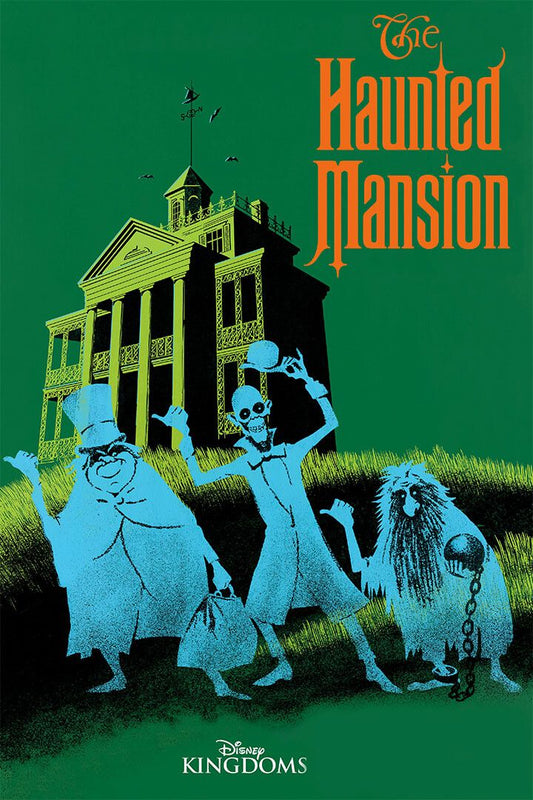 Haunted Mansion 1969 Travel Print Painting Jigsaw Puzzle