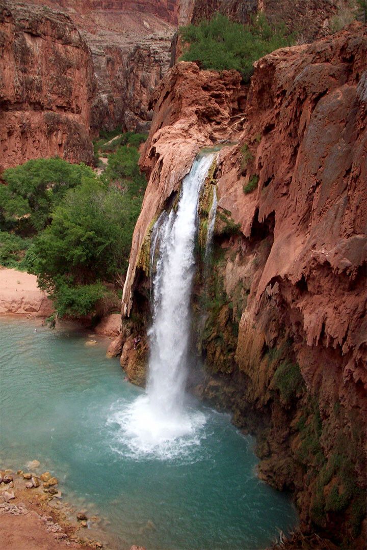 Havasu Falls In Arizona Landscape Print Jigsaw Puzzle