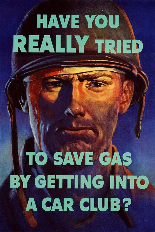 Have You Really Tried Save Gas 1940S Wwii Rationing Jigsaw Puzzle