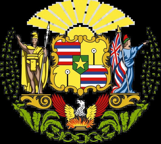 Hawaii State Coat Of Arms Magnet Picture Magnet Print Island Maui Honolulu Oahu
