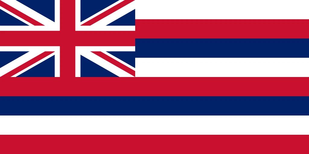 Hawaii State Flag Keychain Picture Keychain Print Island Maui Honolulu Oahu Kauai