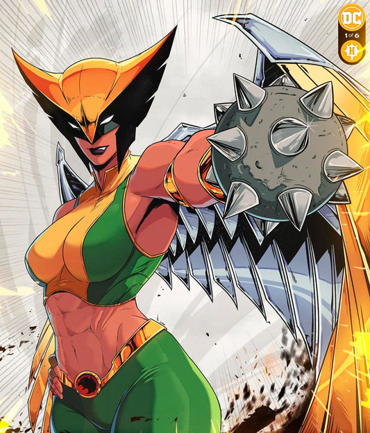 Hawk Girl Comic Art Print Poster