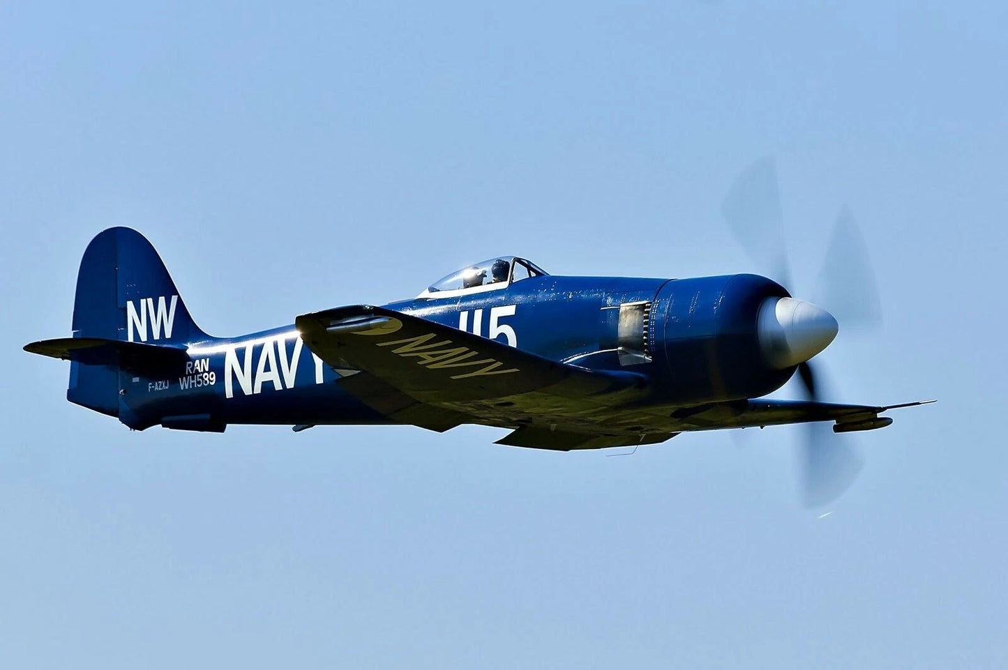 Hawker Sea Fury Navy Plane Military Propeller Aviation Picture Print Magnet
