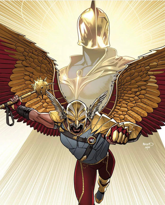 Hawkman Action Pose Print Poster