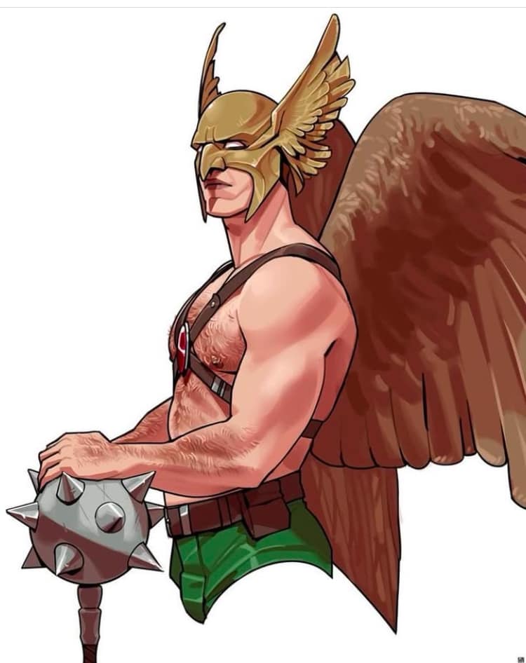 Hawkman Character Design Print Poster