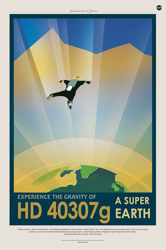 Hd 40307G A Super Earth Retro Exoplanet Exploration Jigsaw Puzzle