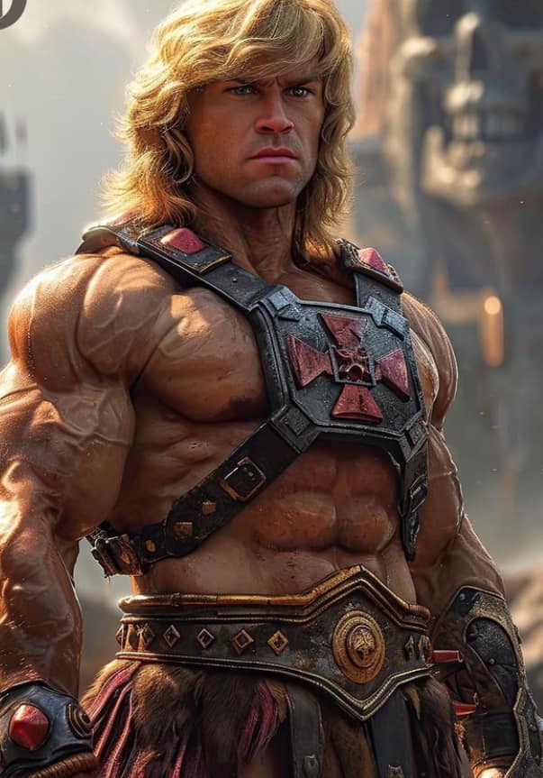 He Man Character Portrait Print Poster