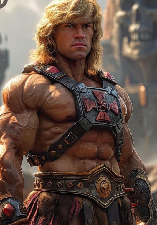 He Man Character Portrait Print Poster