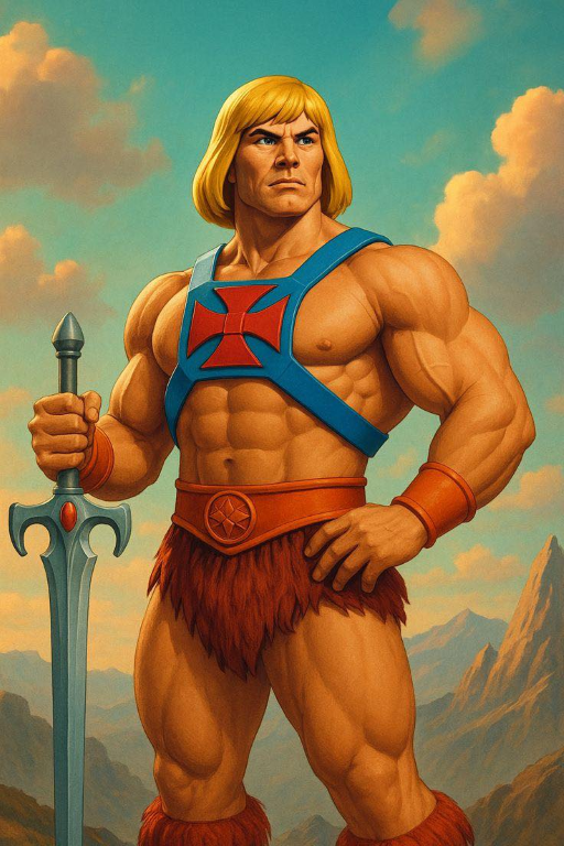 He Man Sword Champion 001 Print Poster
