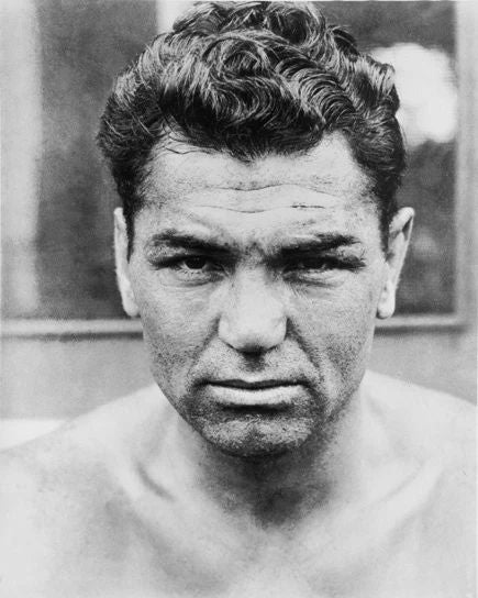 Heavyweight Boxer Jack Dempsey Glossy Boxing Keychain Portrait Keychain