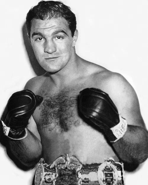 Heavyweight Boxer Rocky Marciano Keychain Champion Boxing Keychain Glossy Print