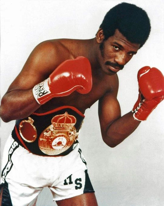 Heavyweight Champ Michael Spinks Glossy Photo American Boxing Poster Print