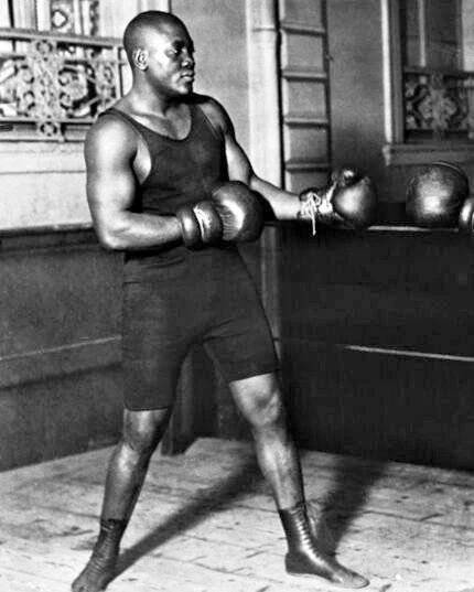 Heavyweight Championjack Johnson Glossy Magnet Print Boxer Magnet