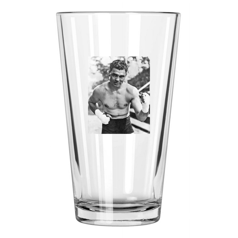 Heavyweight Champion Jack Dempsey Photo Boxing 1 Pint Beer Drinking Glass