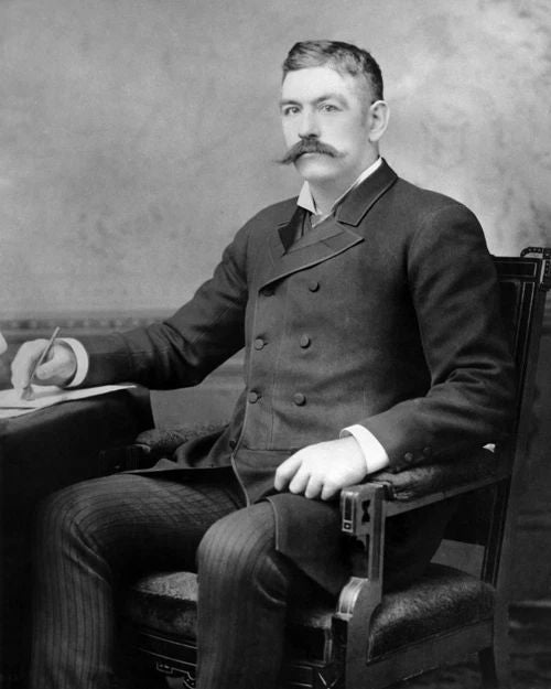 Heavyweight Champion John L Sullivan Glossy Keychain Boxing Print Portrait