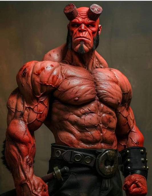 Hellboy Figure Photography Print Poster
