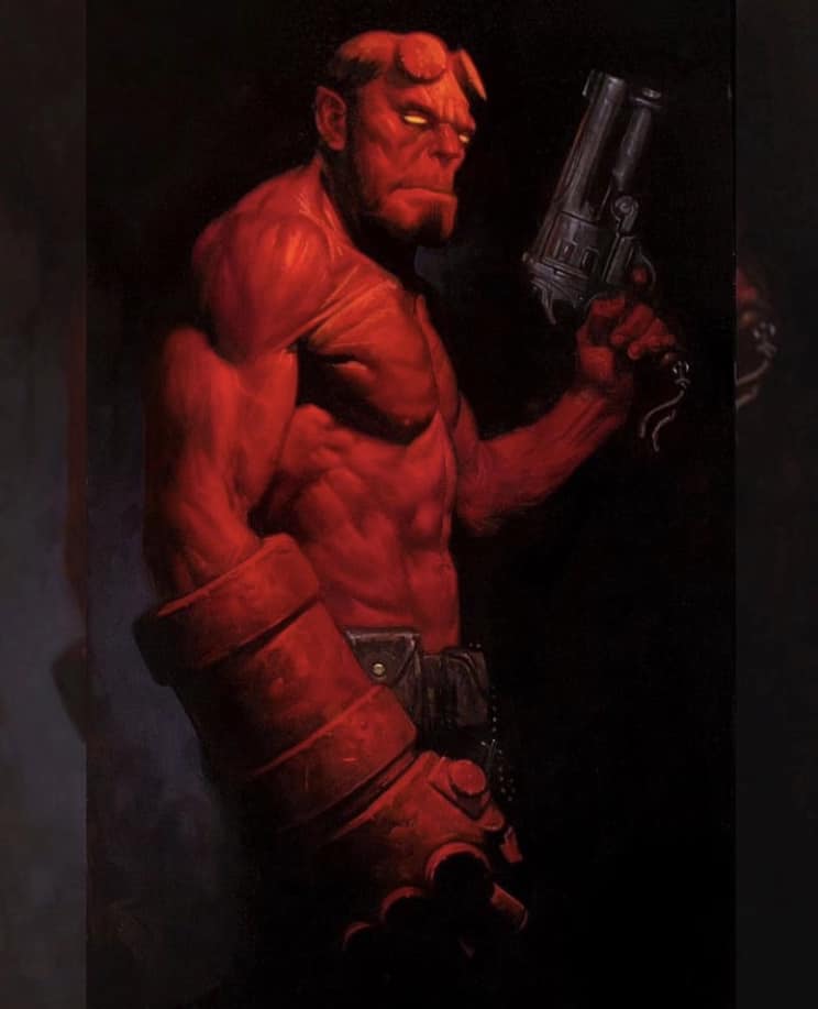 Hellboy Portrait Action Jigsaw Puzzle