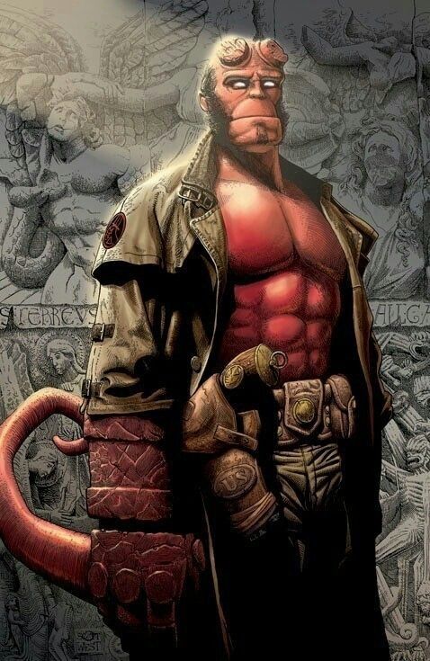 Hellboy Portrait Artwork Print Poster