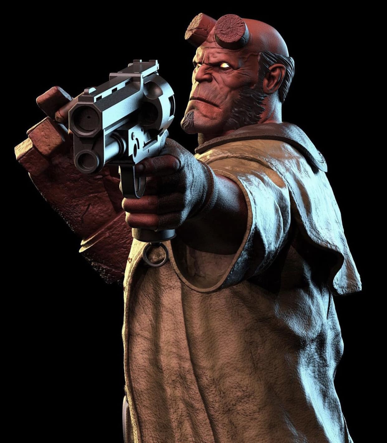 Hellboy With Gun Jigsaw Puzzle
