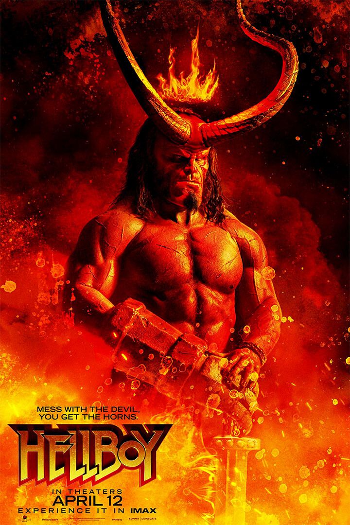 Hellboy Fantasy Movie Print Painting Wall Art Home Decor Poster