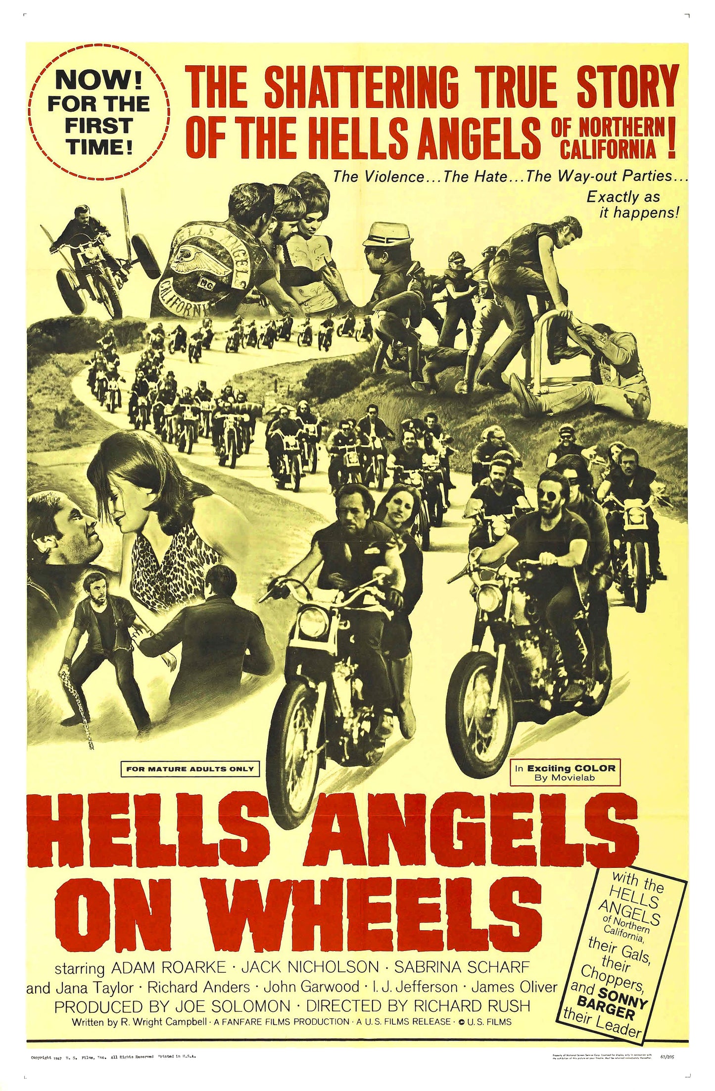 Hells Angels On Wheels 01 Movie Magnet