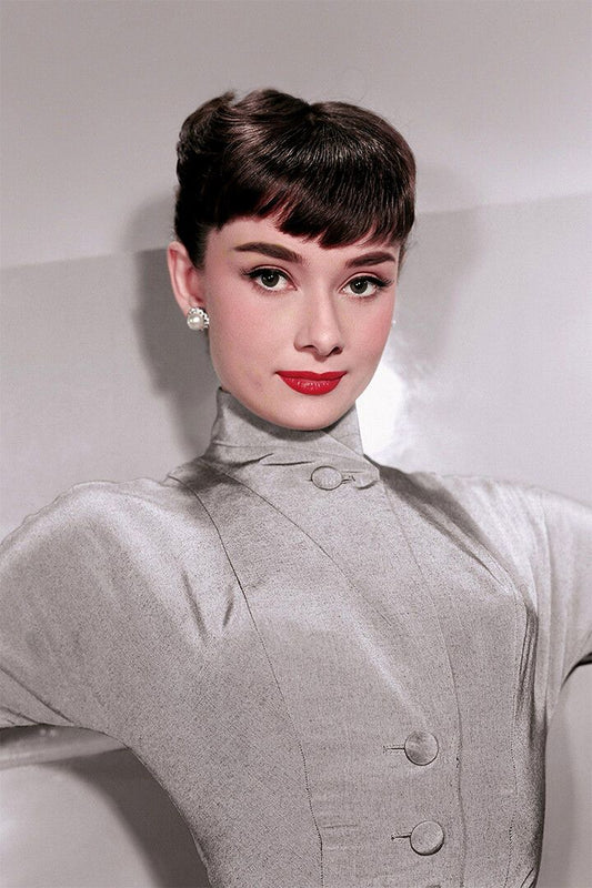 Hepburn Audrey Actor Philanthropist Print Jigsaw Puzzle