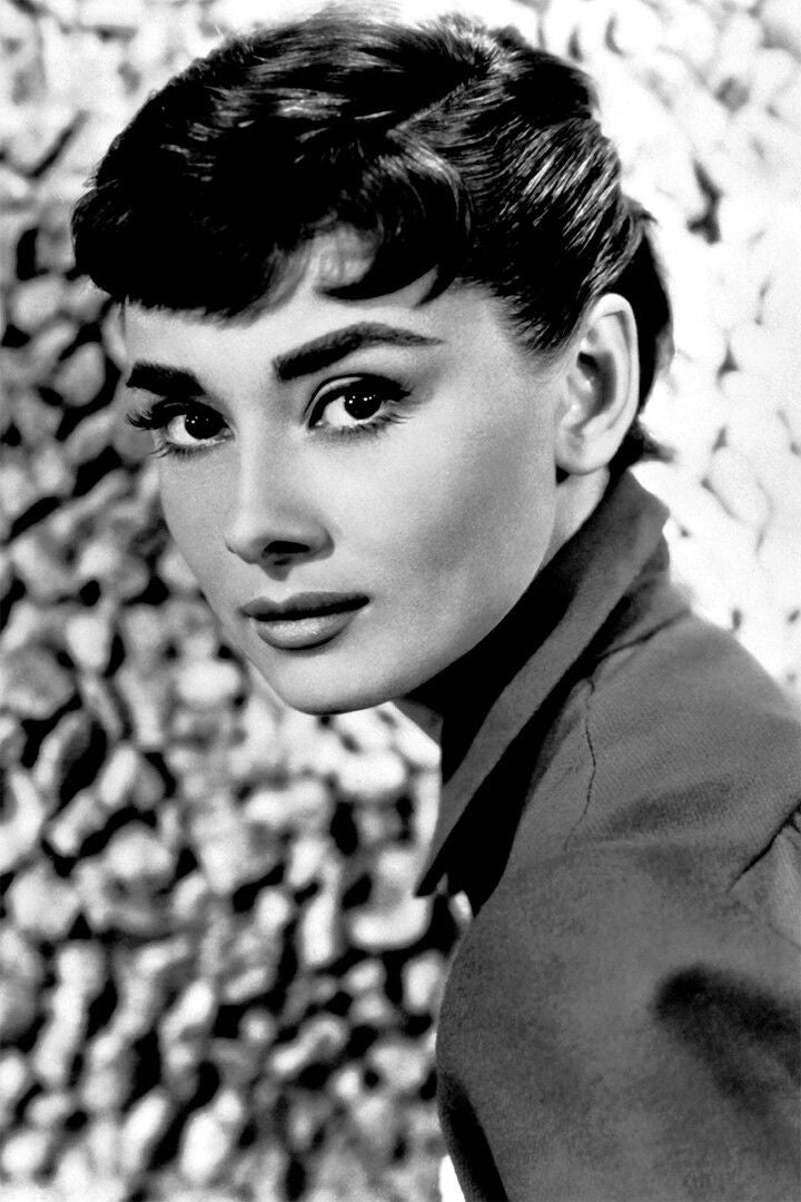 Hepburn Audrey Artist Fashion Print Canvas Keychain