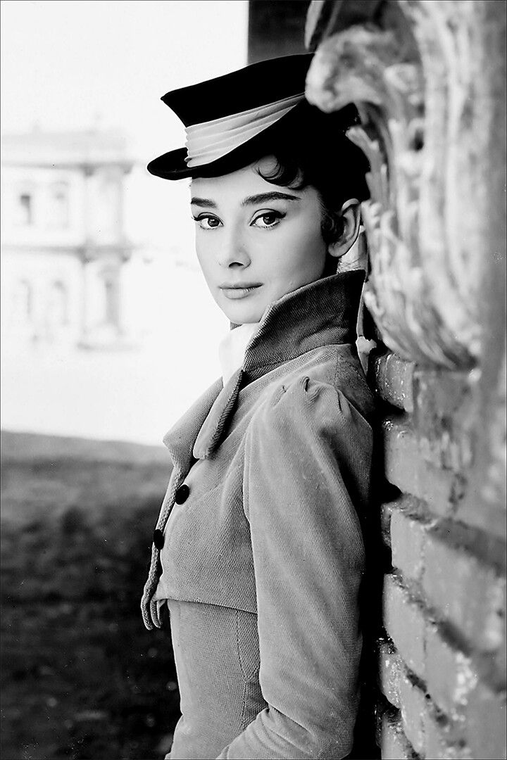 Hepburn Audrey Model Actress Fashion Painting Print Jigsaw Puzzle