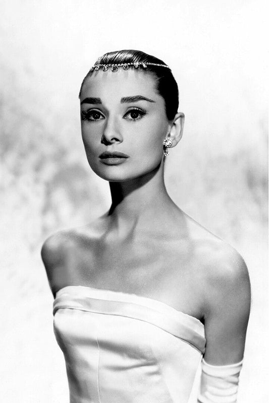 Hepburn Audrey Model Actress Print Canvas Jigsaw Puzzle