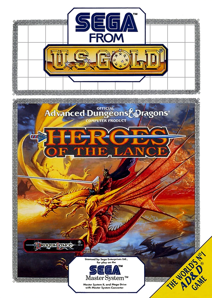 Heroes Of The Lance Sega Master System Keychain
