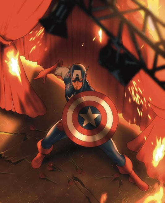 Heroic Action Stage Scene Print Poster