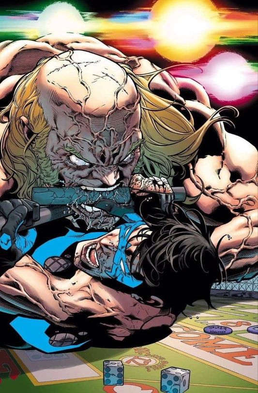 Heroic Battle Comic Illustration Print Poster