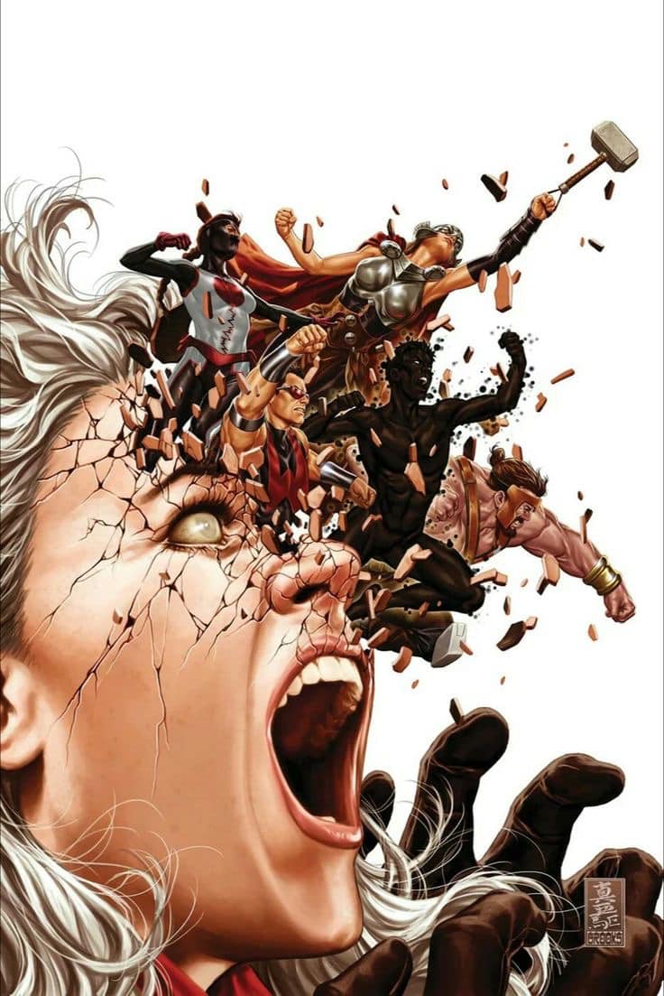 Heroic Explosion Comic Art Print Poster