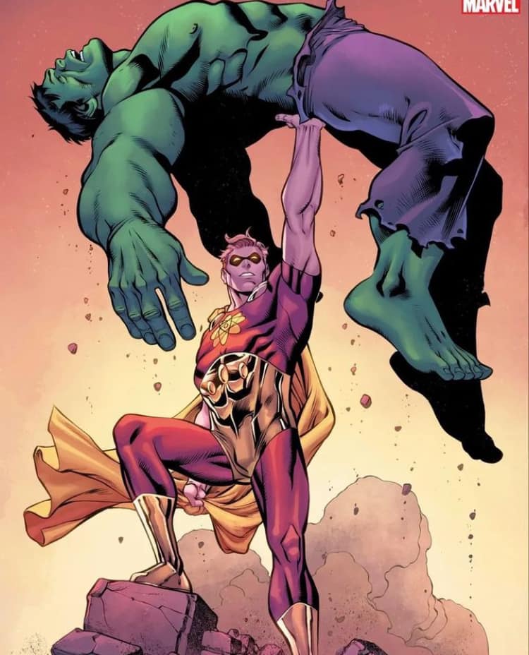 Heroic Showdown Hulk Vs Villain Print Poster