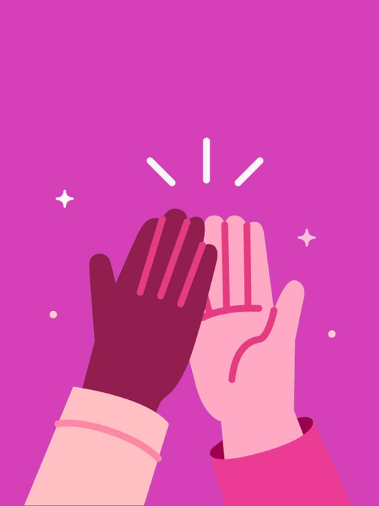 High Five Celebration Print Poster