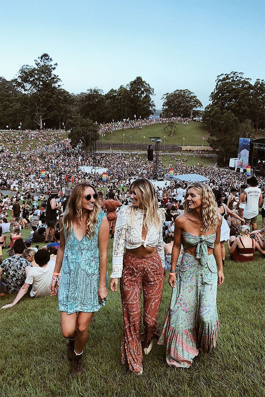 Hippie Family At Summer Solstice Lovein Jigsaw Puzzle