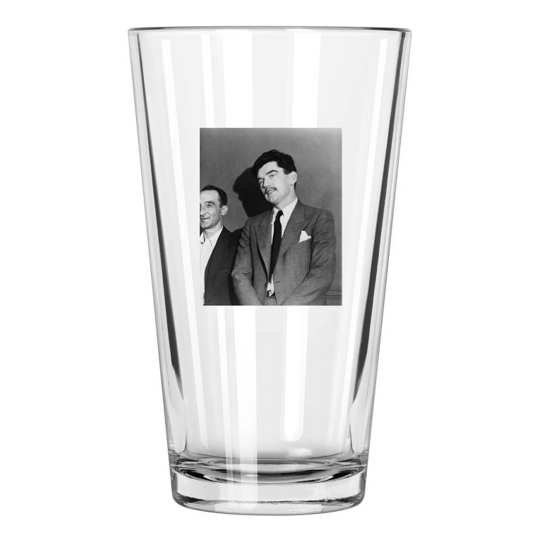Hitman Gangster, Mobster Vincent 'Mad Dog' Coll Criminal Pint Beer Glass