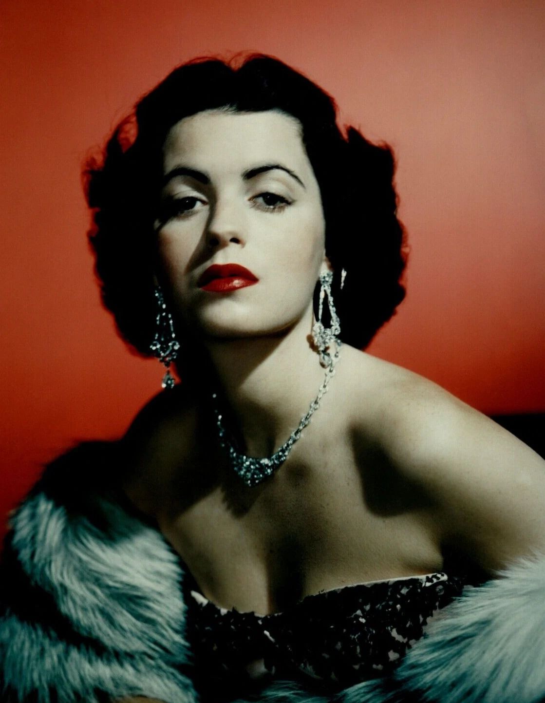 Hollywood Actress Faith Domergue Retro Vintage Picture Magnet