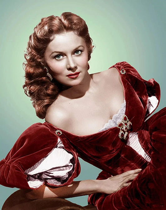 Hollywood Film Legend Rhonda Fleming Classic Portrait Picture Keychain