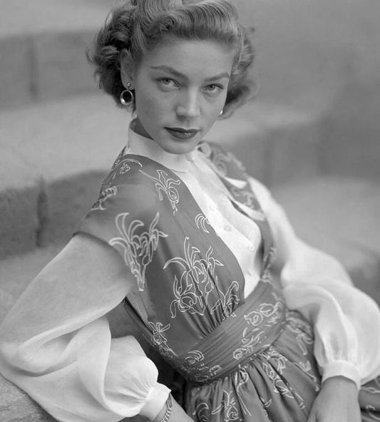 Hollywood Golden Age Actress Lauren Bacall Classic Sultry Look Keychain