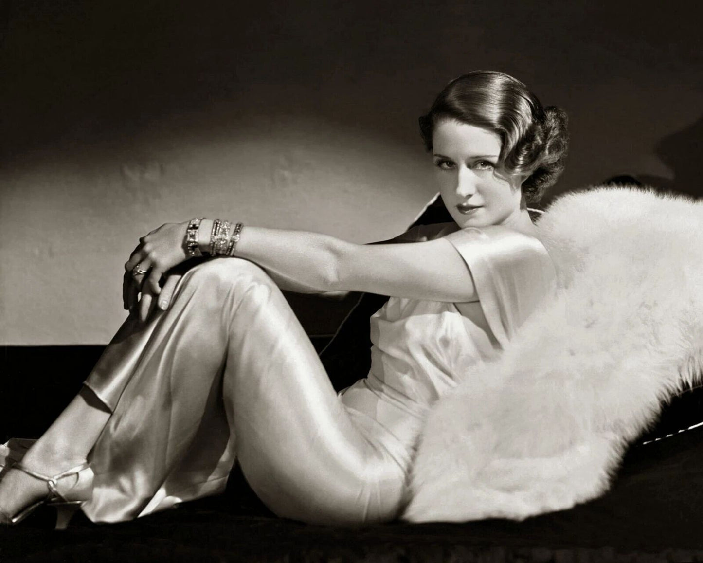 Hollywood Golden Age Actress Norma Shearer Classic Retro Picture Keychain