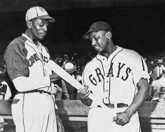 Homestead Grays Josh Gibson Vs Kc Monarchs Satchel Paige Keychain Negro League