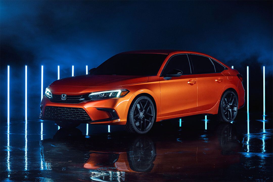 Honda Civic Prototype Red Car Neon Lights Wall Indoor Jigsaw Puzzle