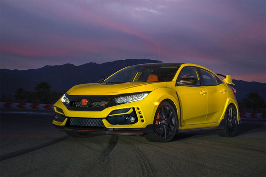 Honda Civic Type R Limited Sporty Design Yellow Car Indoor Decor Jigsaw Puzzle