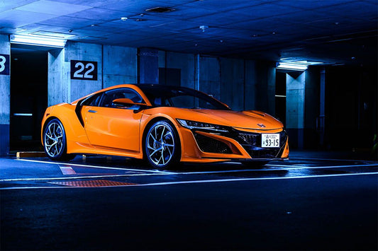Honda Nsx Orange Sporty Car Decor Wall Jigsaw Puzzle
