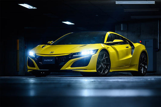 Honda Nsx Yellow Sporty Car Decor Wall Jigsaw Puzzle