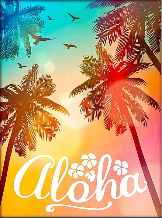 Honolulu Hawaii Surf Oahu Vintage United States Travel Ad Art Keychain