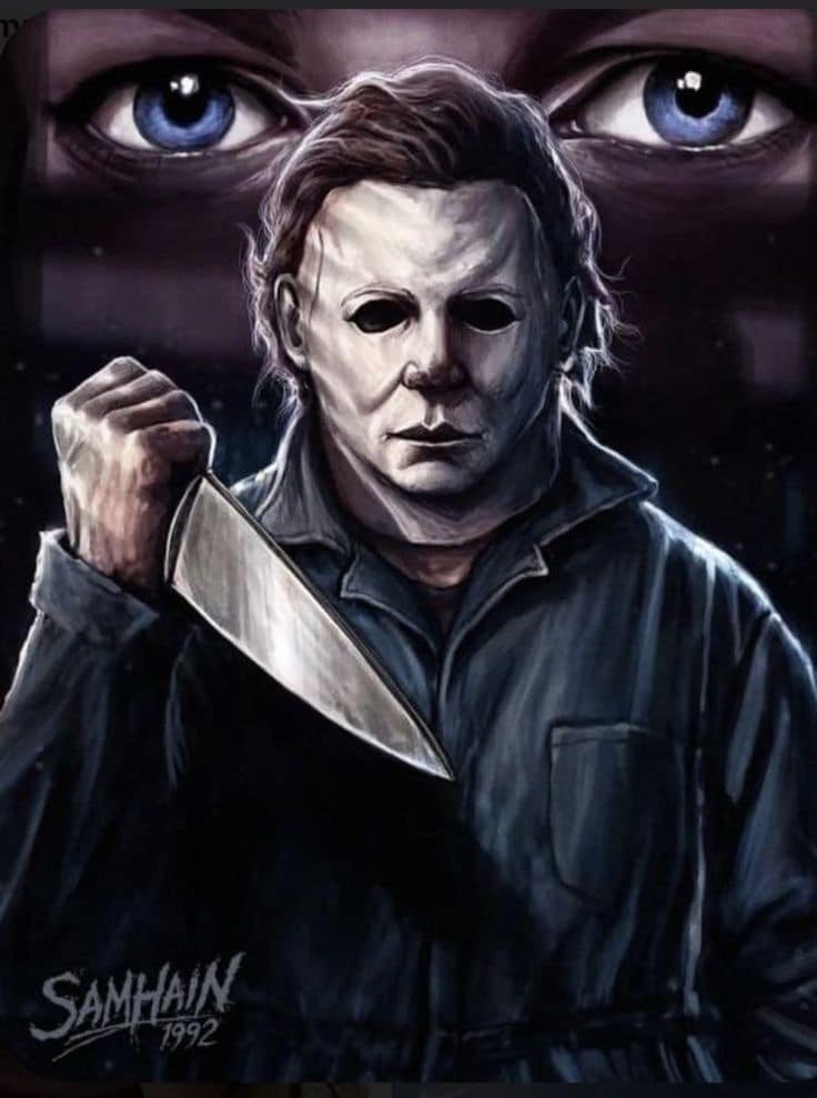 Horror Character Michael Myers Print Poster
