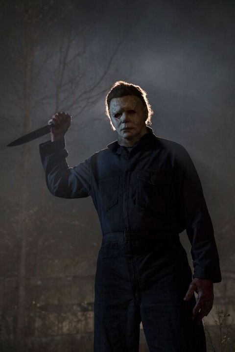 Horror Character Michael Myers Night Scene Print Poster