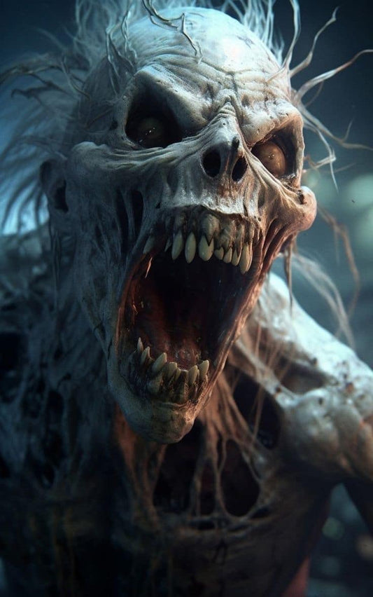 Horror Monster Close Up Print Poster